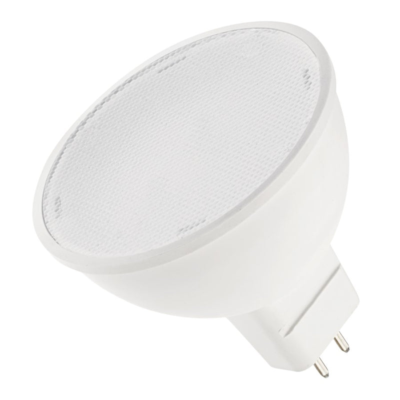 Kichler CS LED Lamp 550lm 27K MR16 | White Plastic Landscape Light | 100° Flood | 1.9in H | Model 18220