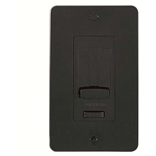 Kichler LED Driver + Dimmer Trim Black | Glossy Black Face Plate | For 4DD & 6DD Series | 2.75 x 0.25 x 4.5 in | Model 1DDTRIMBK