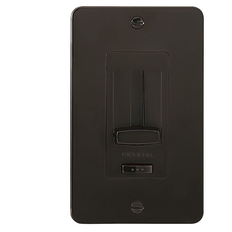 Kichler 1DDTRIMBW LED Driver + Dimmer Trim | Brown Glossy Face Plate | Accessory | 2.75 x 0.25 x 4.5 in | Model 1DDTRIMBW