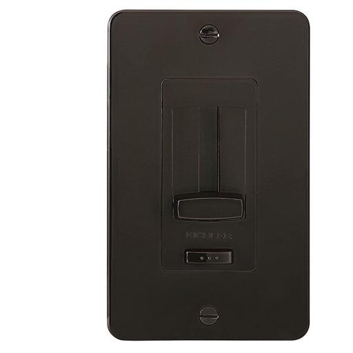 Kichler 1DDTRIMBW LED Driver + Dimmer Trim | Brown Glossy Face Plate | Accessory | 2.75 x 0.25 x 4.5 in | Model 1DDTRIMBW