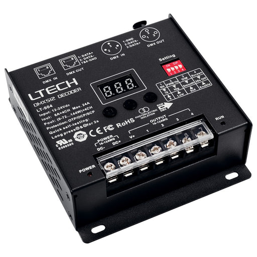 Kichler Wireless DMX 512 Decoder | Black Steel | Tape Light CCT Tuning Accessory | 5 x 4.5 x 1.5 in | Model 1DMXDBK