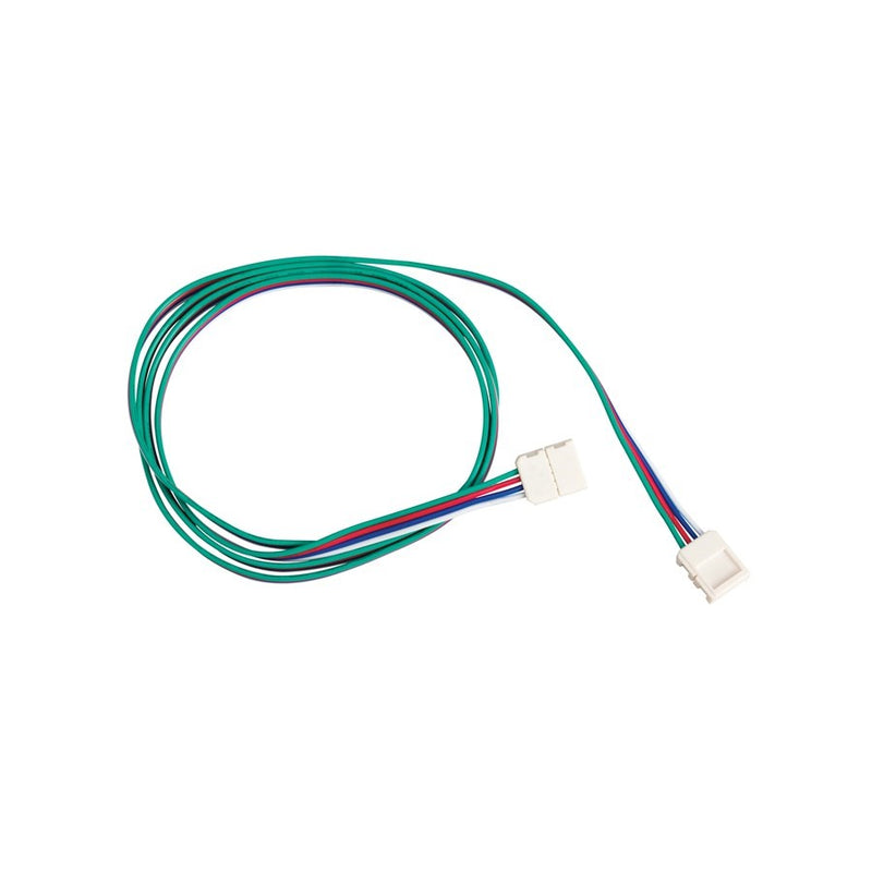 Kichler 96in LED Tape Interconnect | White Plastic | Under Cabinet & Accent Lighting | 24V, 96in L | Model 1IC96RGBWH