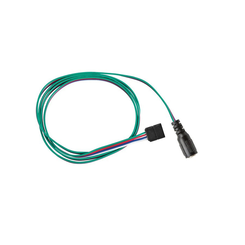 Kichler 24V LED Tape 2ft Supply Lead | Black Plastic Connector | Dry-Rated Indoor Accent | 2 in L | Model 1SL2RGBBK