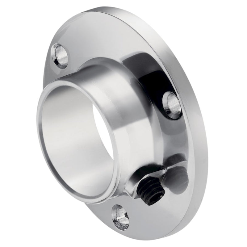 Kichler ILS TE Series 1 Rod Basic Collar | Chrome Aluminum | Closet Channel End Cap | 2 x 0.5 in | Model 1TEA1RDSFBCCH