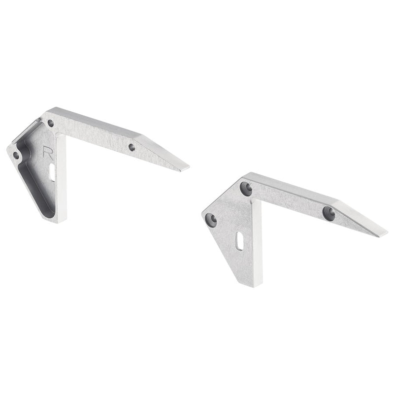 Kichler ILS TE Tape Extrusion End Cap 1pr | Silver Aluminum Lighting Accessory | Under Cabinet & Cove Lighting | 3 x 1.5 in | Model 1TEE4TRSFSSIL