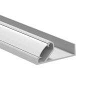 Kichler TE Series 8ft Shelf Extrusion Kit | Silver Aluminum | Under-Shelf & Display Lighting Accessory | 96 x 1.5 x 0.7 in | Model 1TEKSLF75SF8SIL