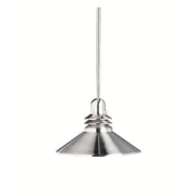 Kichler Grenoble 11in 1-Light Mini Pendant | Brushed Nickel Steel | Kitchen Island | 11 x 8 in | Model 2714NI