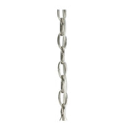 Kichler 36in Standard Gauge Chain | Polished Nickel Steel | Ceiling Fixture Hanging Accessory | 36 x 1 in | Model 2996PN