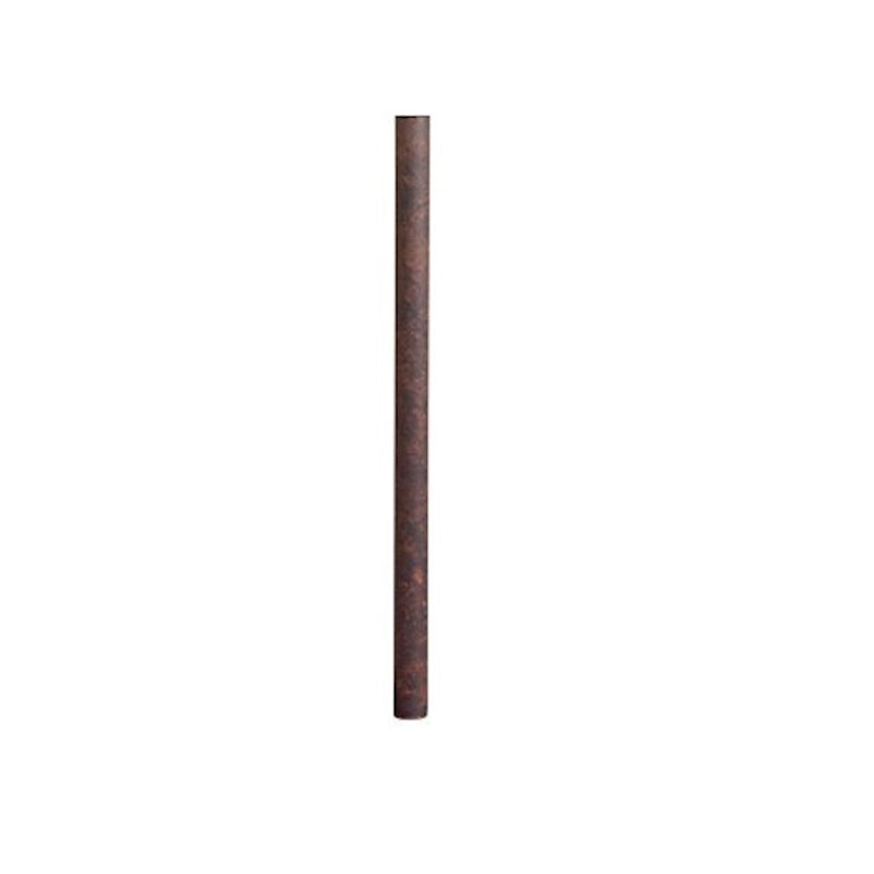 Kichler 6in Stem for Ceiling Fans | Tannery Bronze Steel | Downrod Extension | 0.5 x 6 in | Model 2998TZ