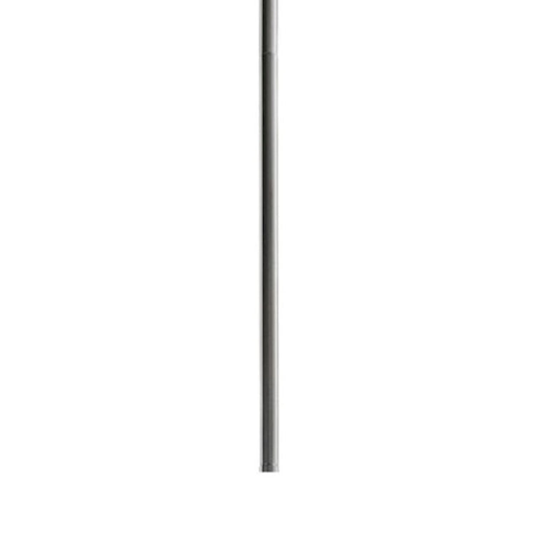 Kichler 12in Fan Downrod | Midnight Chrome Steel | Ceiling Fan Accessory | 12 x 0.5 in | Model 2999MCH