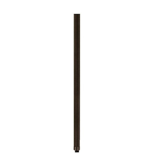 Kichler 12in Stem Segment | Olde Bronze Steel | Ceiling Fan Downrod Accessory | 12 x 0.5 in | Model 2999OZ