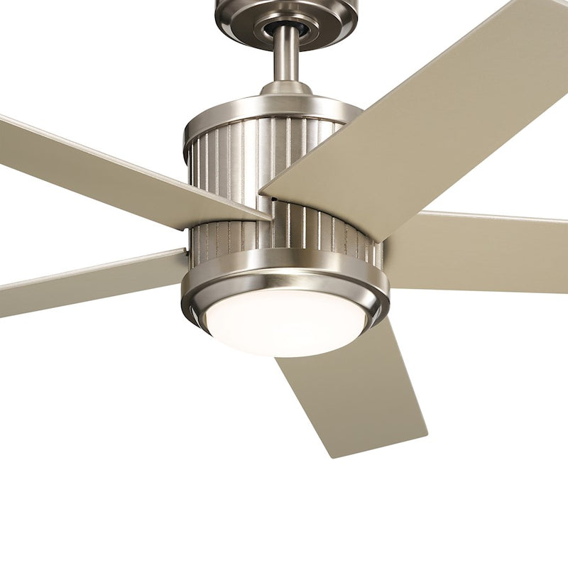 Kichler Brahm Ceiling Fan, Etched Cased Opal