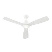 Kichler Volos II 54in 3-Blade Ceiling Fan | Matte White Steel and White Blades | Living Room & Bedroom | 1742 Lumens, 3000K | Model 300054-MWH