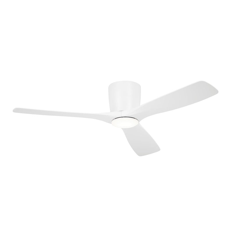 Kichler Volos 54in Ceiling Fan | Matte White with Integrated LED | Living Room & Bedroom | 48 x 10.4 in | Model 300154MWH