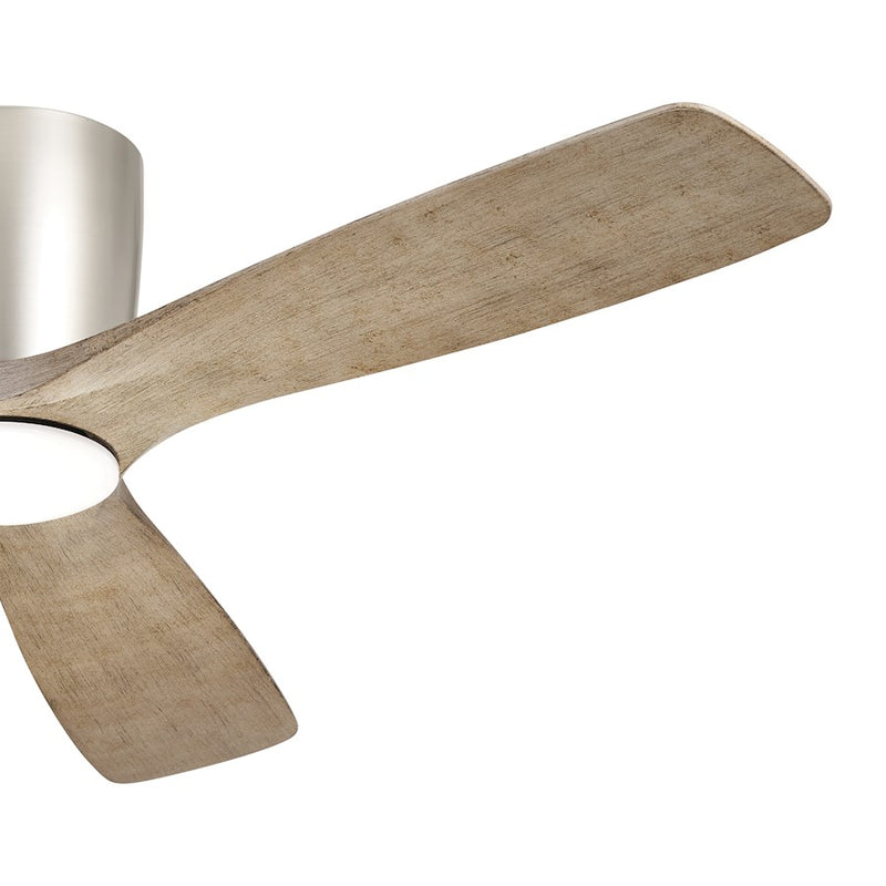 Kichler Volos 54in Ceiling Fan | Matte White with Integrated LED | Living Room & Bedroom | 48 x 10.4 in | Model 300154MWH