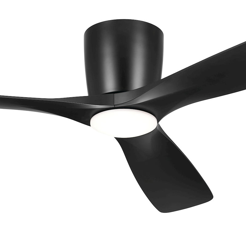 Kichler Volos 54in Ceiling Fan | Matte White with Integrated LED | Living Room & Bedroom | 48 x 10.4 in | Model 300154MWH