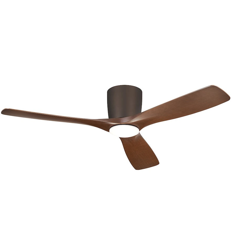 Kichler Volos 54in Ceiling Fan | Matte White with Integrated LED | Living Room & Bedroom | 48 x 10.4 in | Model 300154MWH