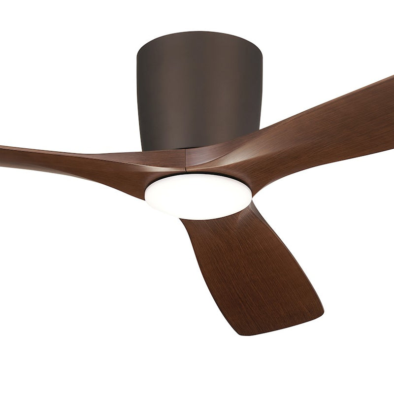 Kichler Volos 54in Ceiling Fan | Matte White with Integrated LED | Living Room & Bedroom | 48 x 10.4 in | Model 300154MWH