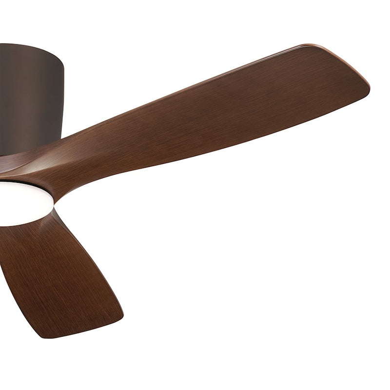 Kichler Volos 54in Ceiling Fan | Matte White with Integrated LED | Living Room & Bedroom | 48 x 10.4 in | Model 300154MWH