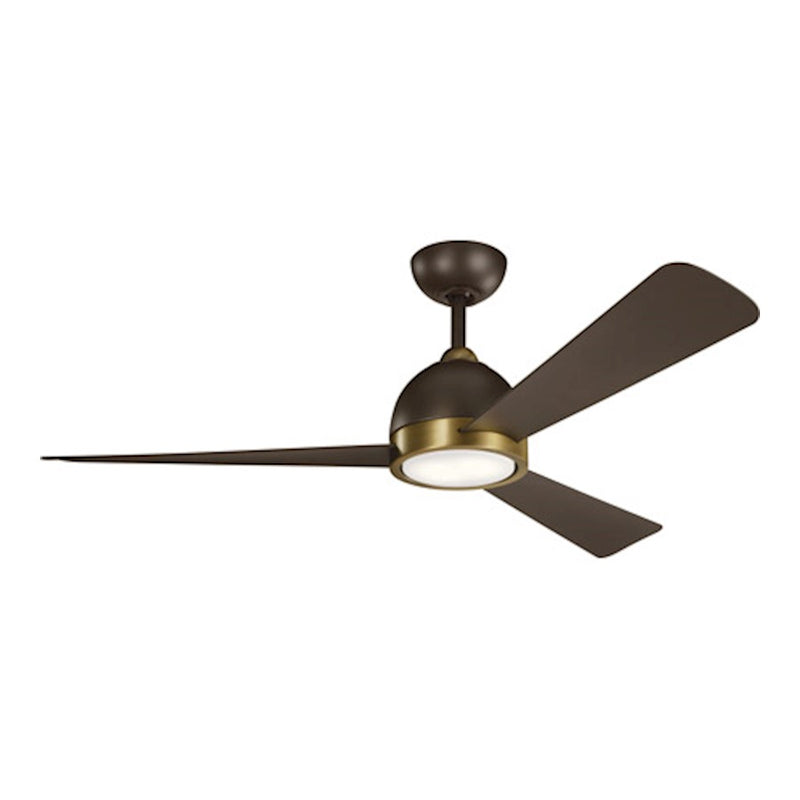 Kichler Incus 56in LED Ceiling Fan | White Steel and White Blades | Living Room & Bedroom | 56 x 56 x 13.75 in | Model 300270WH