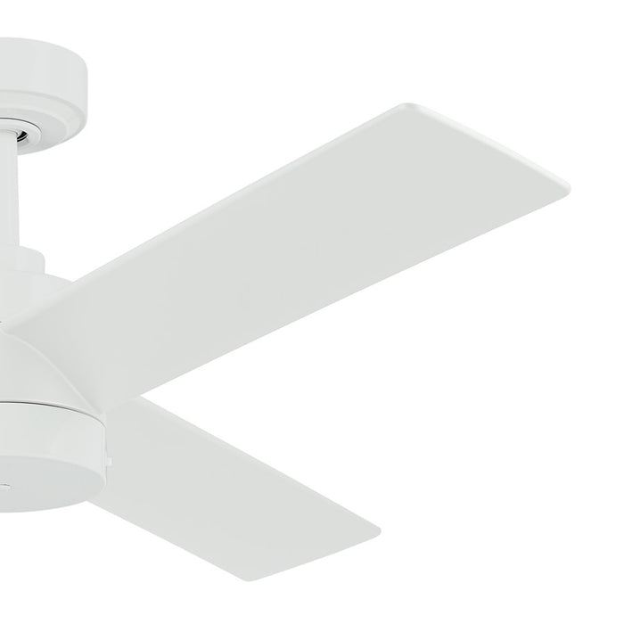 Kichler Spyn Lite 52" Ceiling Fan, Matte White/Matte White