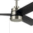 Kichler 52" Spyn Lite Ceiling Fan, Brushed Nickel/Satin Black