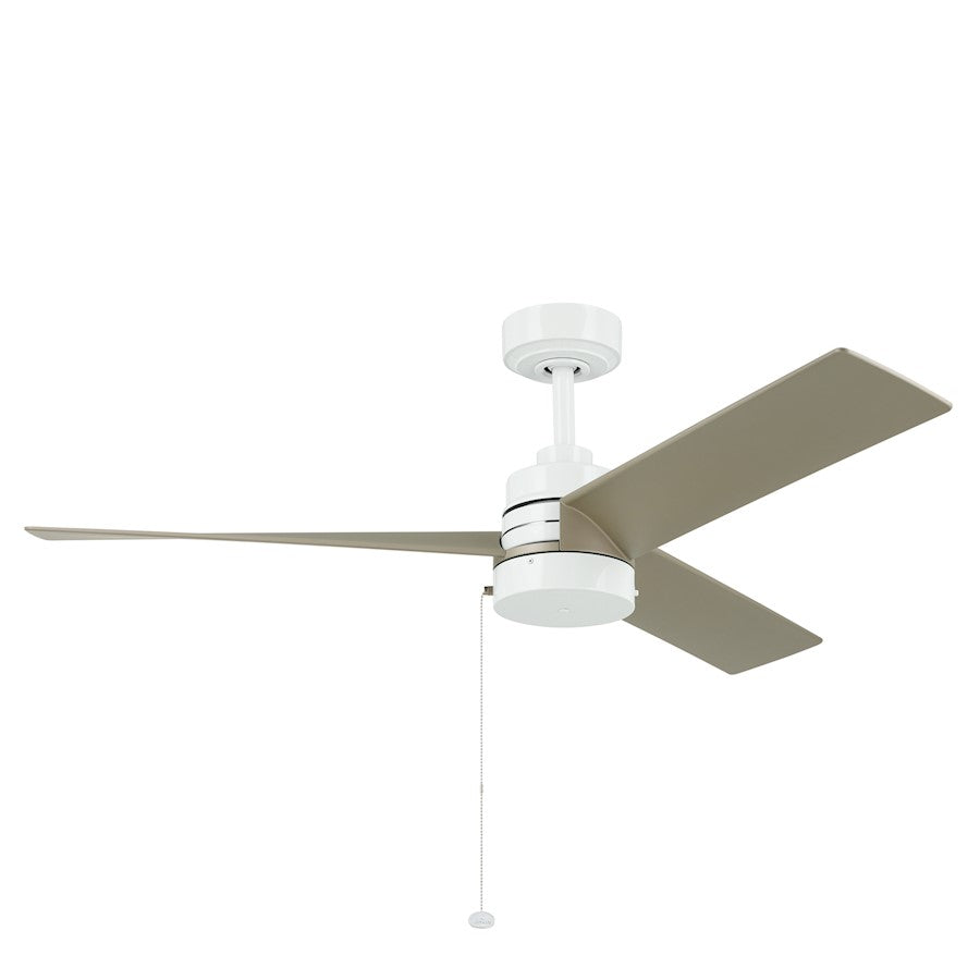 Kichler 52" Spyn Lite Ceiling Fan, White/Silver - 300375WH