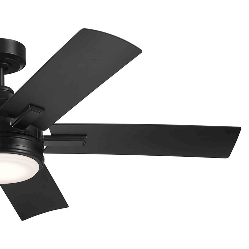 Kichler Tide 52in Ceiling Fan | White with Frosted Glass Light Kit | Living Room & Bedroom | 52 x 52 x 14 in | Model 310075WH