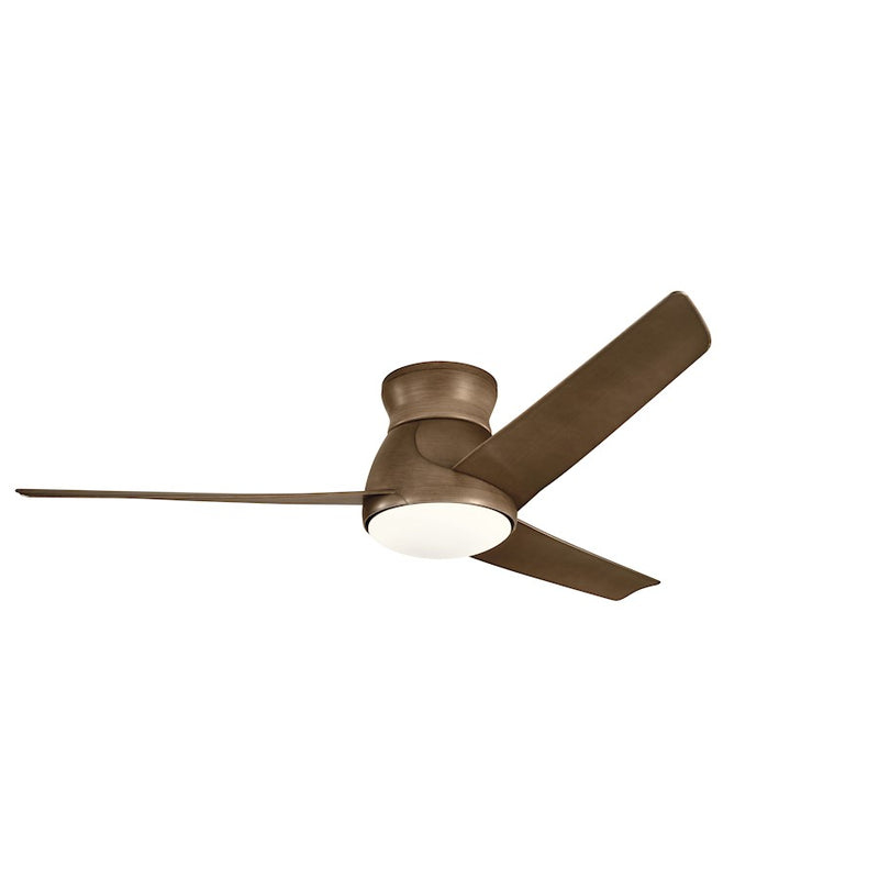 Kichler Eris 60in Ceiling Fan with LED | Modern Walnut ABS | Living Room & Covered Patio | 2300 Lumens 3000K | Model 310160WN