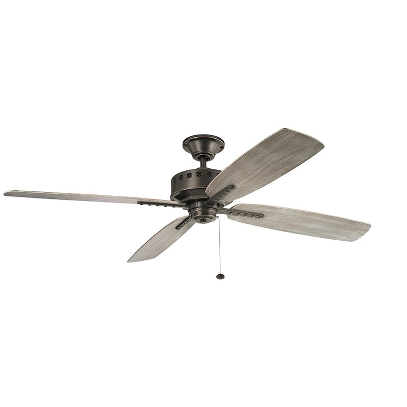 Kichler Eads Patio XL 65in Ceiling Fan | Olde Bronze Steel | Outdoor Covered Patio & Large Room | 8130 CFM, Wet Rated | Model 310165OZ