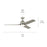 Kichler 54" Fit Ceiling Fan, Painted Brushed Nickel/Silver