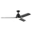 Kichler 54" Fit Ceiling Fan, Satin Black/Satin Natural Black - 310254SBK