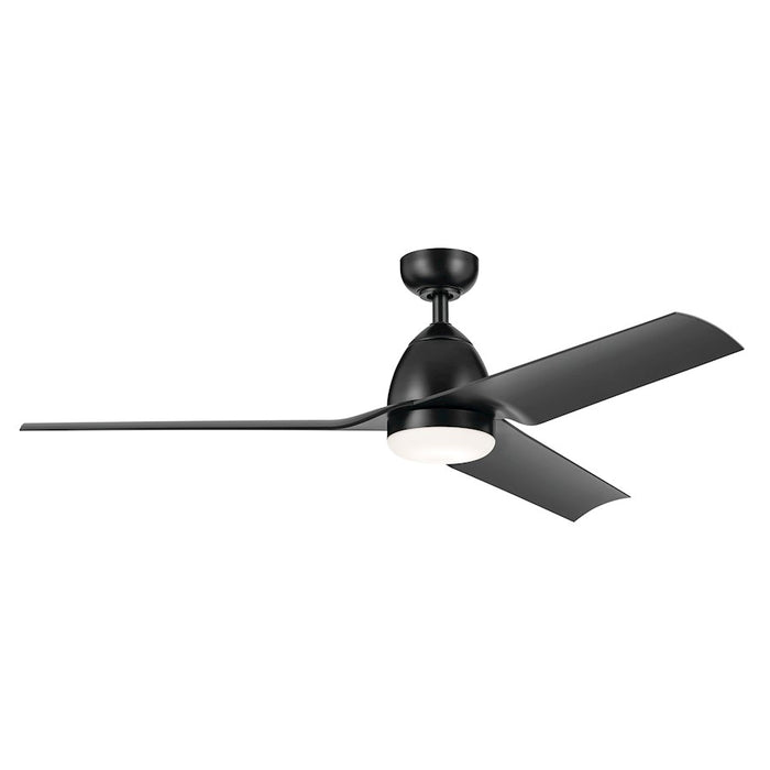 Kichler 54" Fit Ceiling Fan, Satin Black/Satin Natural Black - 310254SBK