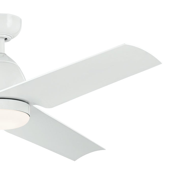 Kichler 54" Fit Ceiling Fan, White/White