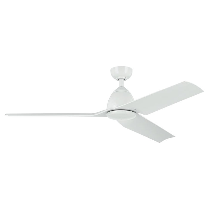 Kichler 54" Fit Ceiling Fan, White/White