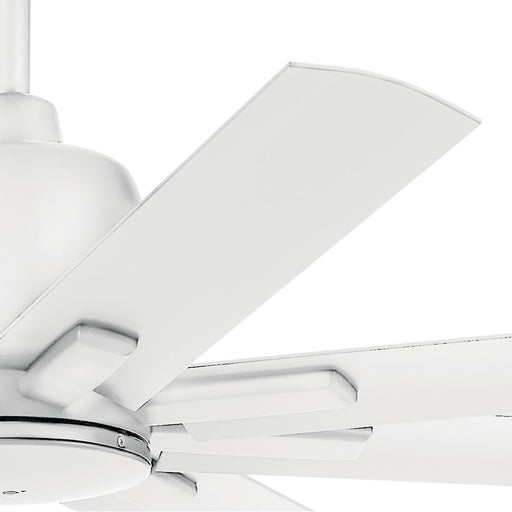 Kichler Breda 65" Ceiling Fan, Matte White/Matte White