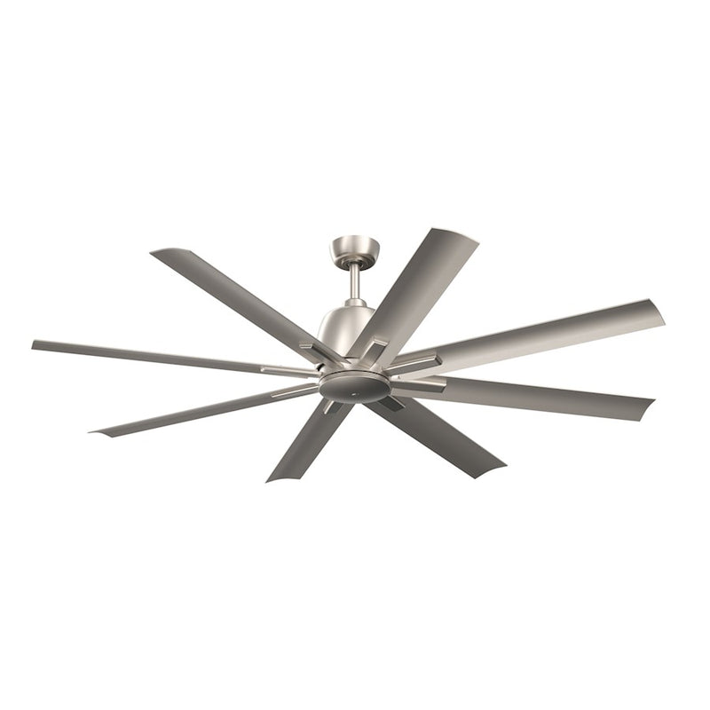 Kichler Breda 75in 8-Blade Ceiling Fan | Satin Natural Bronze Steel and Blades | Large Living Room & Covered Patio | 75 x 16.5 in | Model 310275SNB
