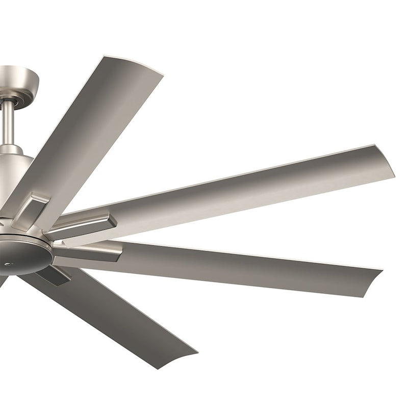 Kichler Breda 75in 8-Blade Ceiling Fan | Satin Natural Bronze Steel and Blades | Large Living Room & Covered Patio | 75 x 16.5 in | Model 310275SNB