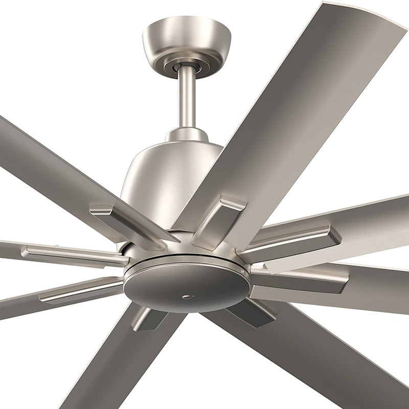 Kichler Breda 75in 8-Blade Ceiling Fan | Satin Natural Bronze Steel and Blades | Large Living Room & Covered Patio | 75 x 16.5 in | Model 310275SNB
