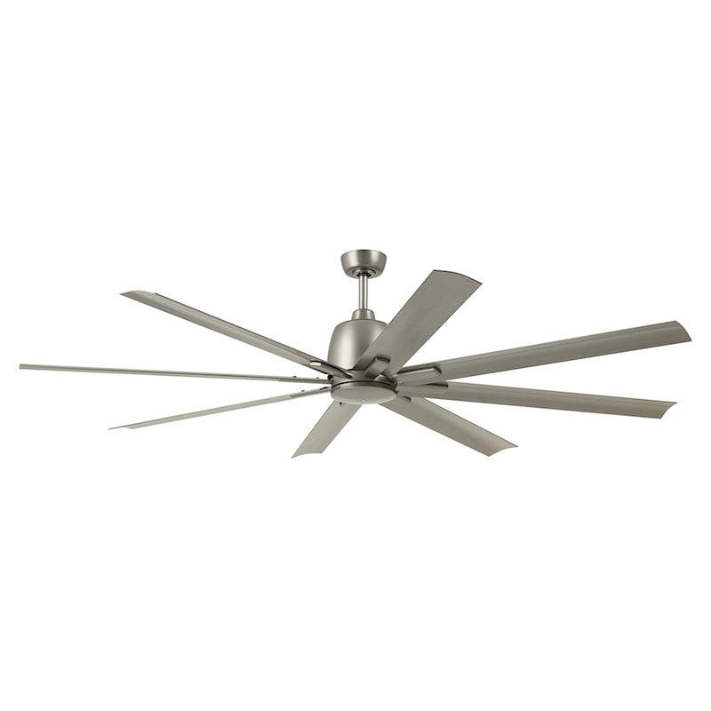 Kichler Breda 75in 8-Blade Ceiling Fan | Satin Natural Bronze Steel and Blades | Large Living Room & Covered Patio | 75 x 16.5 in | Model 310275SNB
