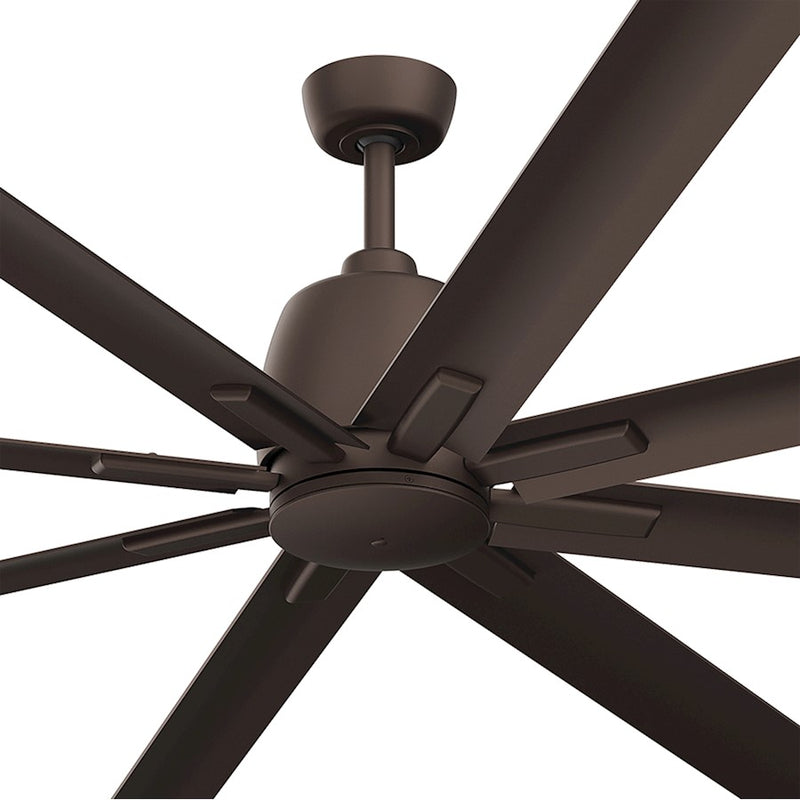 Kichler Breda 75in 8-Blade Ceiling Fan | Satin Natural Bronze Steel and Blades | Large Living Room & Covered Patio | 75 x 16.5 in | Model 310275SNB