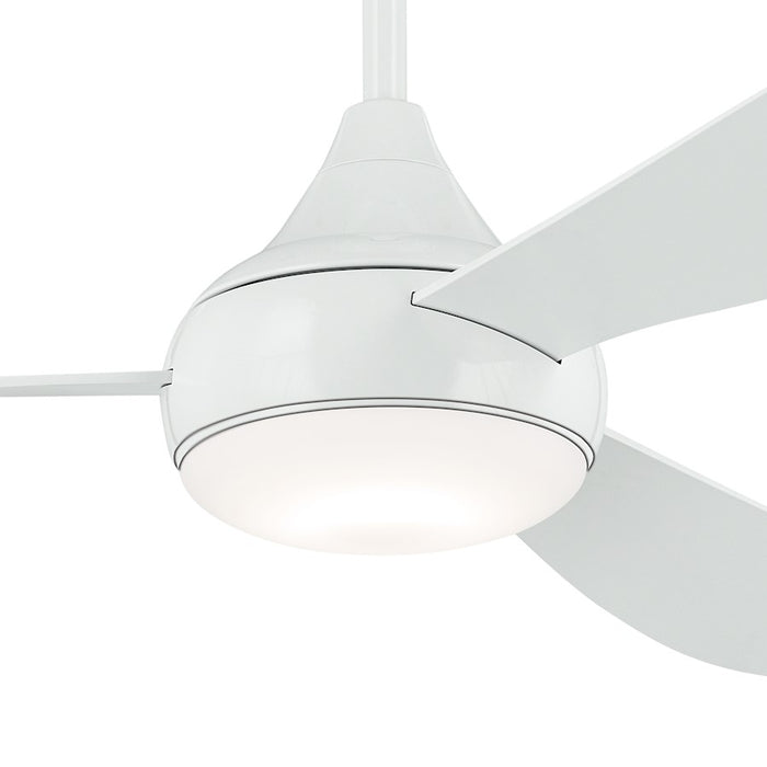 Kichler 54" Ample Ceiling Fan, White/White