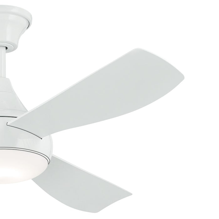 Kichler 54" Ample Ceiling Fan, White/White