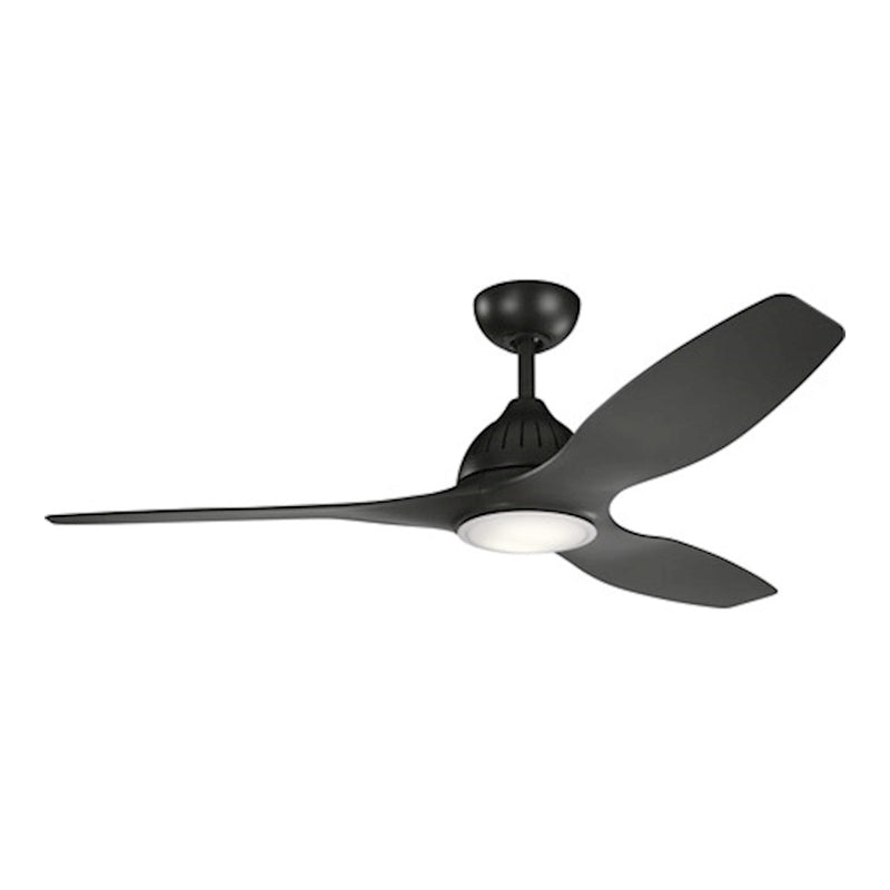 Kichler Jace 60in LED Ceiling Fan | Satin Black Steel | Living Room & Bedroom | 60 x 15 in | Model 310360SBK