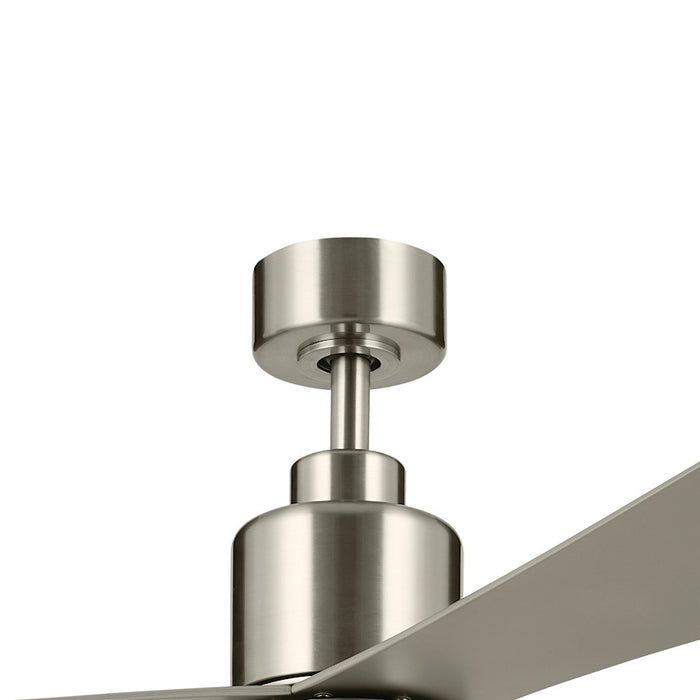 Kichler 52" True Ceiling Fan, Brushed Stainless Steel/Silver