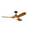 Kichler Mylo 1Lt 52" Ceiling Fan, Iron/Honey Maple/Satin Etched - 310552AVI