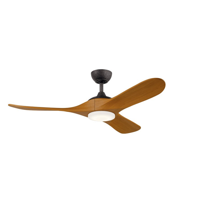 Kichler Mylo 1Lt 52" Ceiling Fan, Iron/Honey Maple/Satin Etched - 310552AVI