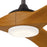 Kichler Mylo 1Lt 52" Ceiling Fan, Iron/Honey Maple/Satin Etched