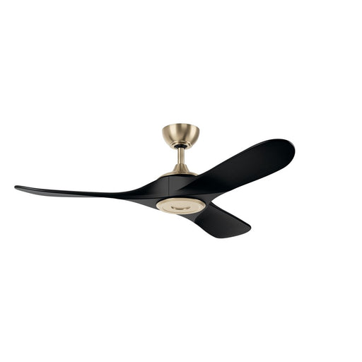 Kichler Mylo 1Lt 52" Ceiling Fan, Champagne Bronze/Jet Black/Etched