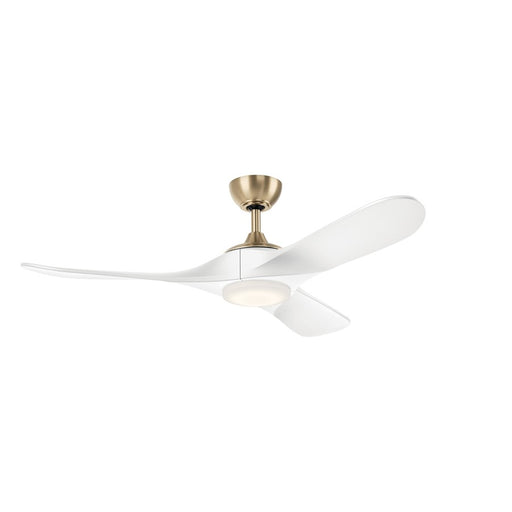 Kichler Mylo 52" Ceiling Fan, Champagne Bronze/Matte White - 310552CPZMWH